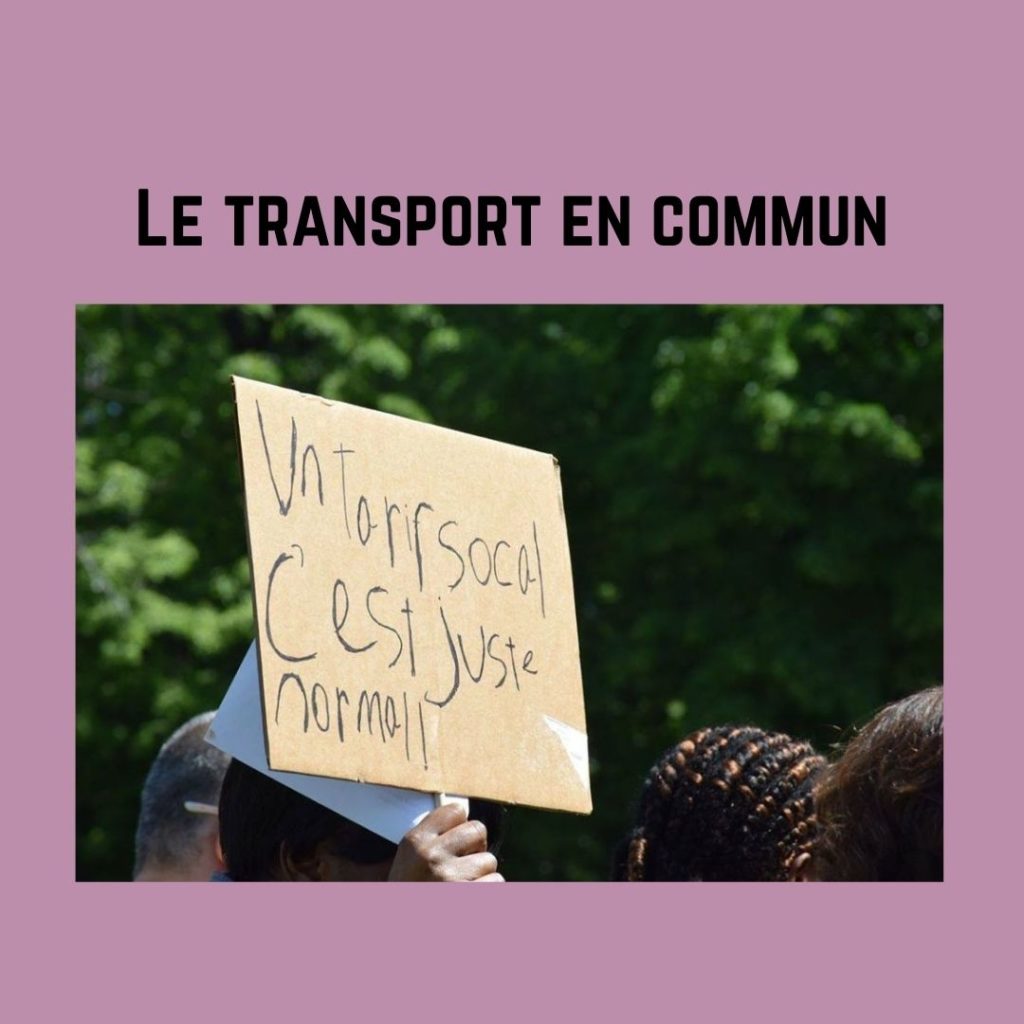 Lutte pour la gratuité du transport en commun